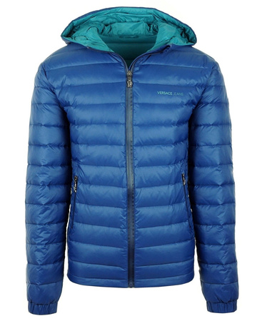 VERSACE JEANS E5GNA907 Herren Men Daunenjacke Down Jacket Blau Blue