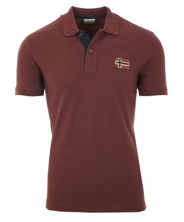 NAPAPIJRI Elec Herren Men Polo T-Shirt Poloshirt Bordeaux