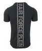PHILIPP PLEIN "Clever Rock" Herren Men Luxury T-Shirt Schwarz # Air Force Plein