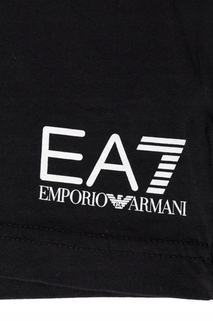 EMPORIO ARMANI EA7 Herren Men Langarmshirt T-Shirt Longsleeve Schwarz Black