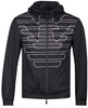 EMPORIO ARMANI Herren Men Wende Jacke Jacket Regen Rain Kapuze Schwarz Black