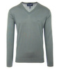 ARMANI JEANS 06W28 Herren Men Uomo Sweat Pullover Strick V-Neck Grey Grau Logo