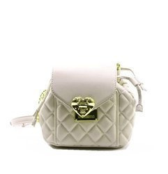 LOVE MOSCHINO Damen Women Tasche Umhängetasche Gesteppt Beige