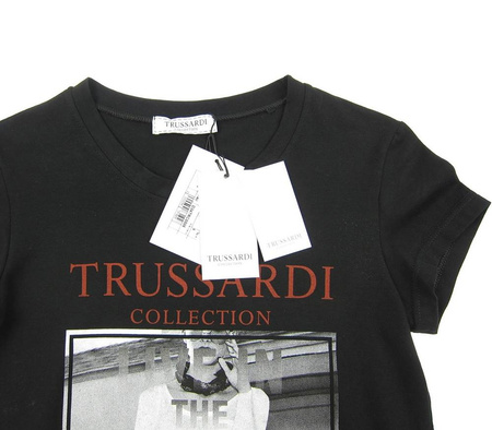 TRUSSARDI Collection  T.Truss.Mo Damen Women T-Shirt Schwarz Black Made in ITALY