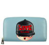 LOVE MOSCHINO JC5521PP1KL40700 Damen Women Portemonnaie Geldbörse Wallet Blau 