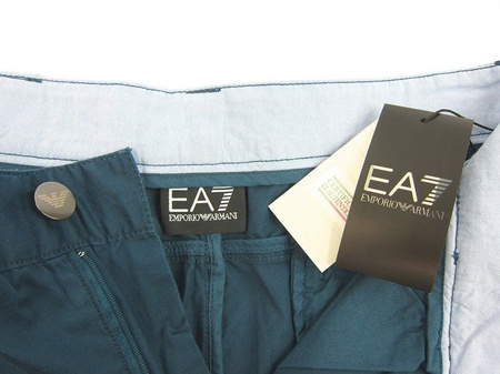 EMPORIO ARMANI EA7 27688 Herren Men Shorts Kurz Hose Chino Bermuda Blau Blue
