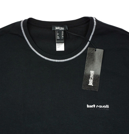 Just Cavalli E4M000060  Herren Men Langarmshirt Longsleeve Schwarz Black