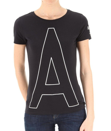 ARMANI JEANS C5H54 Damen Women T-Shirt Dunkelblau-Navy Zahl 9 Hinten