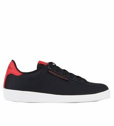 ARMANI EXCHANGE Herren Men Sneaker Schuhe Shoes Schwarz Rot