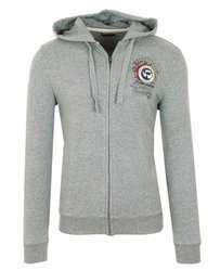 NAPAPIJRI Bandy Herren Men Kapuzenpullover Hoodie Sweatjacke Sweatshirt Grau