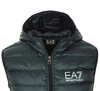 EMPORIO ARMANI EA7 Herren Men Weste Gilet Vest Kapuze Schwarz Black