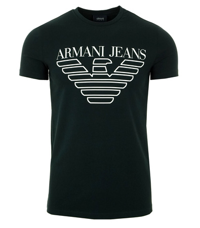 ARMANI JEANS Herren Men T-Shirt Kurzarm Logo EXTRA SLIM Dunkelblau Navy