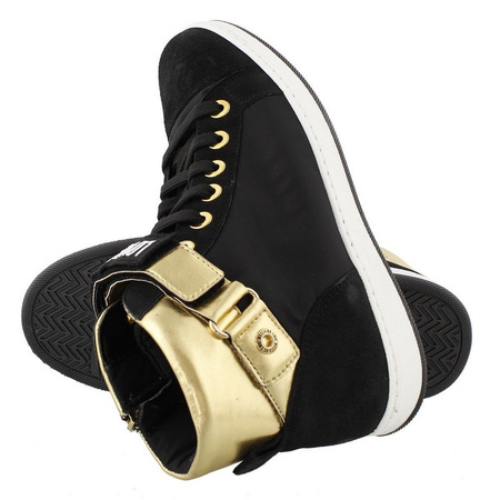 LOVE MOSCHINO JA15033G90IM190A Damen Women Schuhe Shoes High Top Sneaker Schwarz