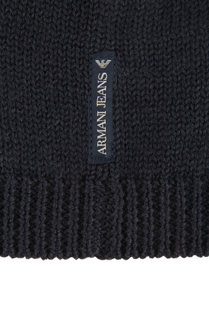 ARMANI JEANS Damen Women Winter Mütze Haube Hat Beanie Dunkelblau Navy