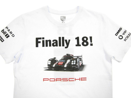  DRIVER´S SELECTION by PORSCHE DESIGN Le Mans 18 Racing Herren Men T-Shirt Weiß