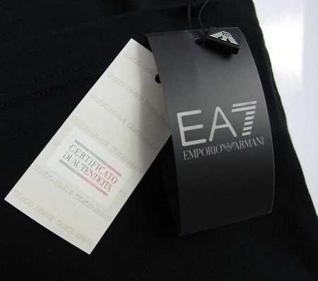 EMPORIO ARMANI EA7 273205 5P237 Herren Men T-Shirt Kurzarm Logo Schwarz Black