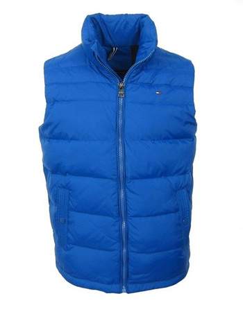 TOMMY HILFIGER  Denton Herren Men Weste Vest Blau Daunen Down Blue Neu Logo