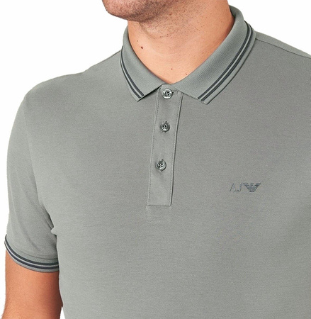 ARMANI JEANS Herren Men Polo T-Shirt Poloshirt SLIM FIT Grau