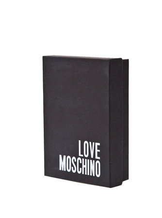 LOVE MOSCHINO Damen Women Portemonnaie Geldbörse Wallet Schwarz Gesteppt