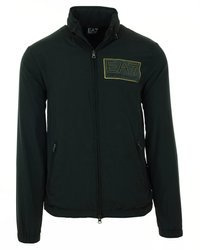 EMPORIO ARMANI EA7 Herren Men Jacke Jacket Regen Rain Schwarz Black Kapuze