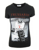 TRUSSARDI Collection  T.Truss.Mo Damen Women T-Shirt Schwarz Black Made in ITALY