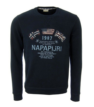 NAPAPIJRI Smu Ballo Sweat N0YFMI176 Blu Marine Herren Men Pullover