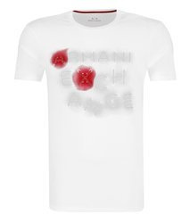 ARMANI EXCHANGE Herren Men Kurzarm T-Shirt Rundhals Slim Fit Weiß