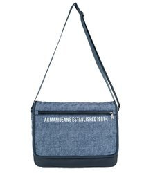 ARMANI JEANS AJ C6263 Unisex Damen Herren Laptop Tasche Umhängetasche Bag Blau