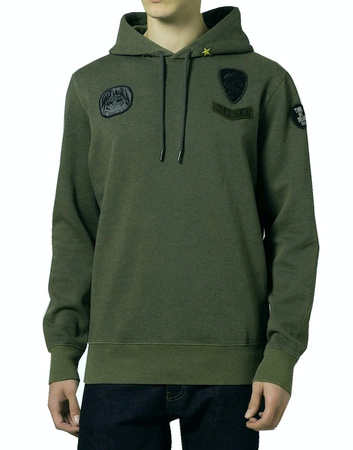 DIESEL S-Amina Herren Men Kapuzenpullover Hoodie Sweatshirt Grün