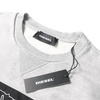 DIESEL S-Samuel Herren Men Pullover Sweatshirt Indianer Kopf Grau Grey