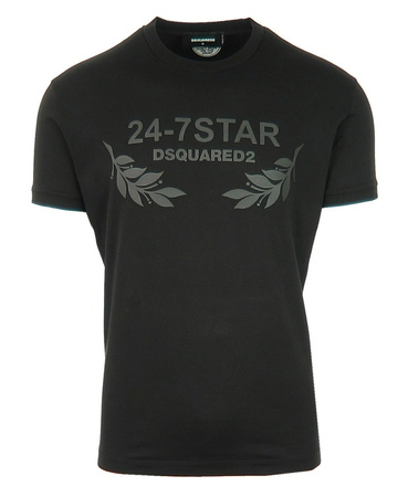 DSQUARED2 S74GD0232 Herren Men T-Shirt Schwarz Black Made in Italy