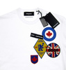 DSQUARED2 Shit Happens Herren Men T-Shirt Kurzarm Weiß White Made in Italy