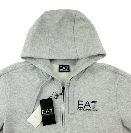 EMPORIO ARMANI EA7 6YPM59 Herren Men Kapuzenpullover Hoodie Sweatshirt Grau Grey