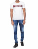 DSQUARED2 S74GD0479 Herren Men T-Shirt Kurzarm Weiß White Slim