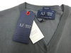 ARMANI JEANS 06W28 Herren Men Uomo Sweat Pullover Strick V-Neck Grey Grau Logo