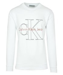 CALVIN KLEIN JEANS Hotoro Herren Men Sweatshirt Pullover Weiß White