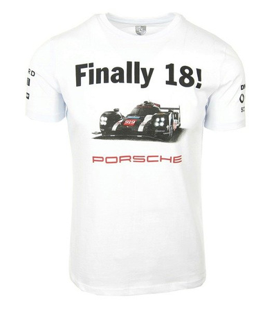  DRIVER´S SELECTION by PORSCHE DESIGN Le Mans 18 Racing Herren Men T-Shirt Weiß