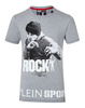 PLEIN SPORT "Rock" Herren Men Luxury T-Shirt Grau Grey Rocky Motiv