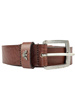 ARMANI JEANS Herren Men Gürtel Belt Leder Leather Logo Braun