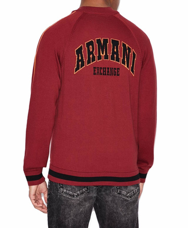 ARMANI EXCHANGE Herren Men Cardigan Pullover Sweat Rot