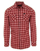 DIESEL Okain 008J8J Herren Men Karohemd Shirt Langarm Longsleeve Rot 