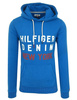 TOMMY HILFIGER Denim Herren Men Kapuzenpullover Hoodie Sweatshirt Blau Blue