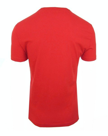 EMPORIO ARMANI EA7 273205 5P237 Herren Men T-Shirt Kurzarm Logo Rot Red V-Neck