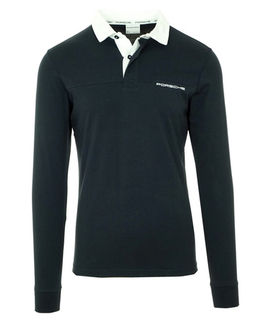 PORSCHE Driver's Selection Herren Men Polo Langarmshirt Longsleeve Sweat Navy