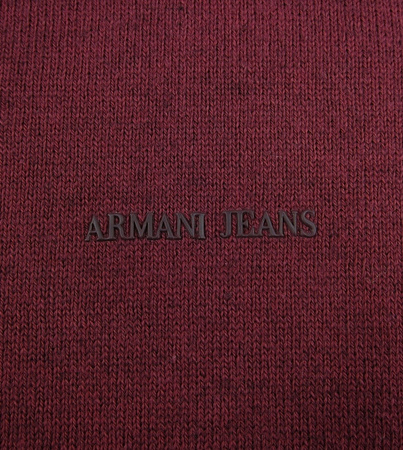 ARMANI JEANS 06W95 Herren Men Pullover Strick Sweat Bordo Regular