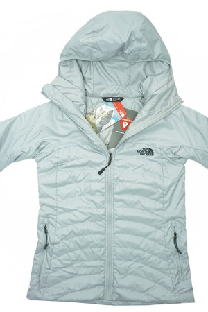 THE NORTH FACE  Damen Women Outdoor Jacke Jacket Hellgrau Grey Kapuze