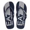 EMPORIO ARMANI EA7 Herren Men Flip Flops Zehentrenner Sandals Dunkelblau Navy