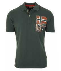 NAPAPIJRI Erenner Herren Men Polo T-Shirt Poloshirt Volcano Grau