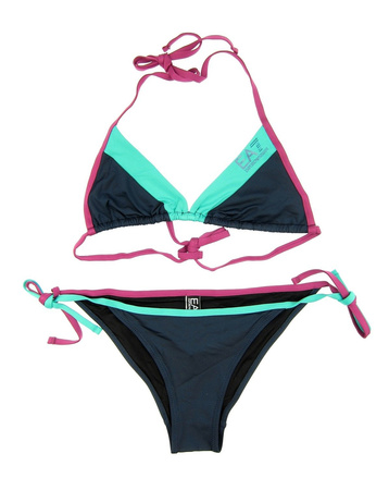 EMPORIO ARMANI EA7 911002 5A701 06935 Damen Women Bikini Set Triangle Beachwear 