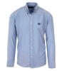 FRED PERRY Herren Men Hemd Shirt Blau Blue Made in Italy